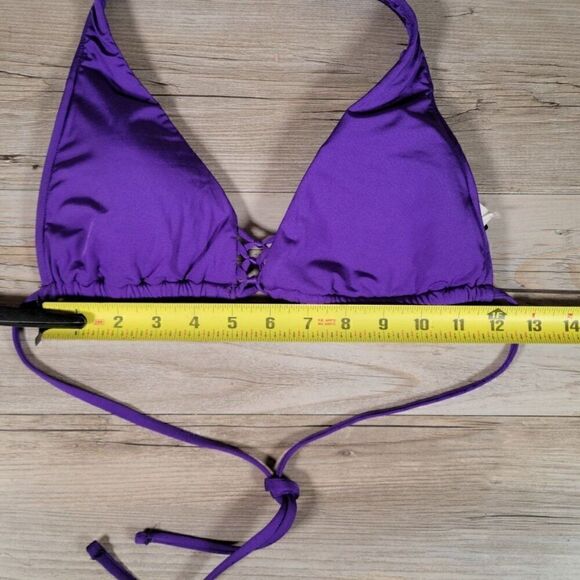 Ralph Lauren Purple String Halter Top Sz M - Picture 5 of 9